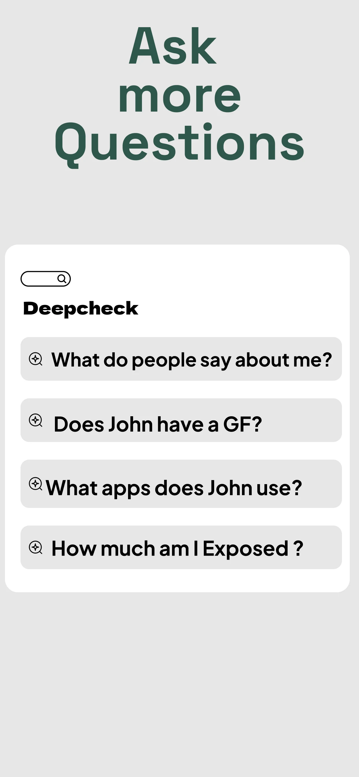 Deepcheck AI Search Assistant screenshot